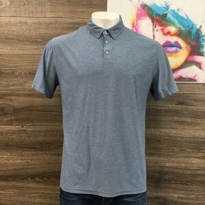 Vuori Strato Men's Short Sleeve Polo Shirt‎ Heathered Performance Golf Casual XL